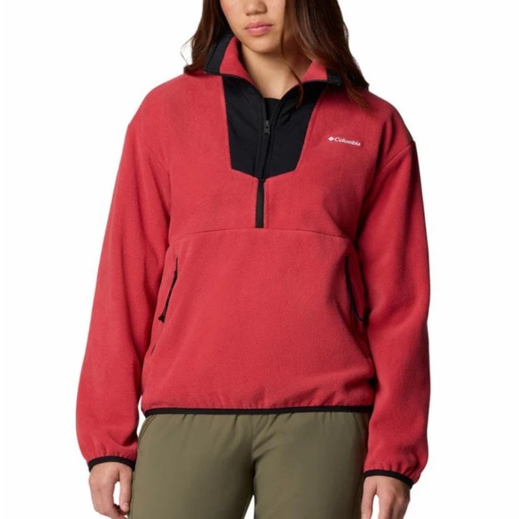 NWT Columbia Sequoia Grove Half Zip Fleece Pullover Jacket Sweatshirt AL5630-602 - Picture 1 of 6